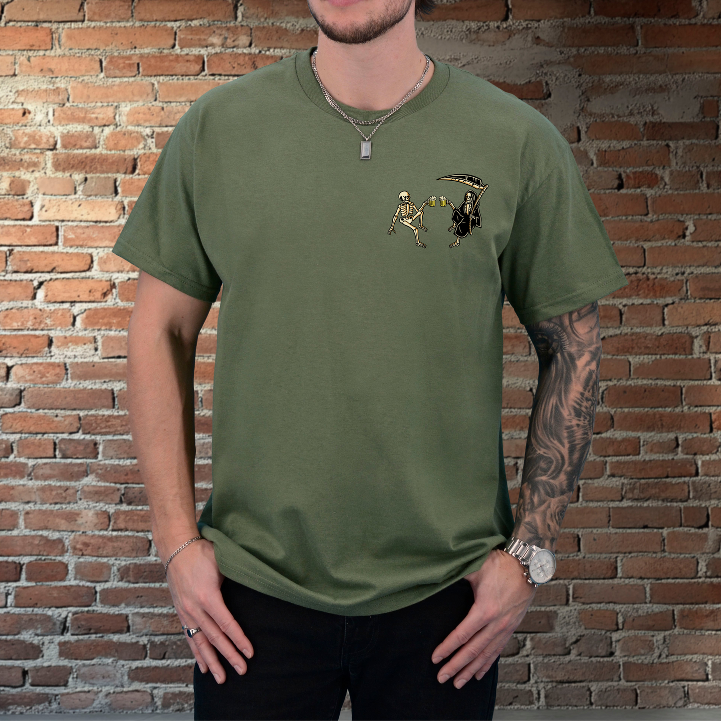 Seize The Day Tee - Moss Green